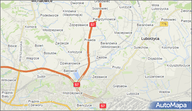 mapa Zastów, Zastów na mapie Targeo