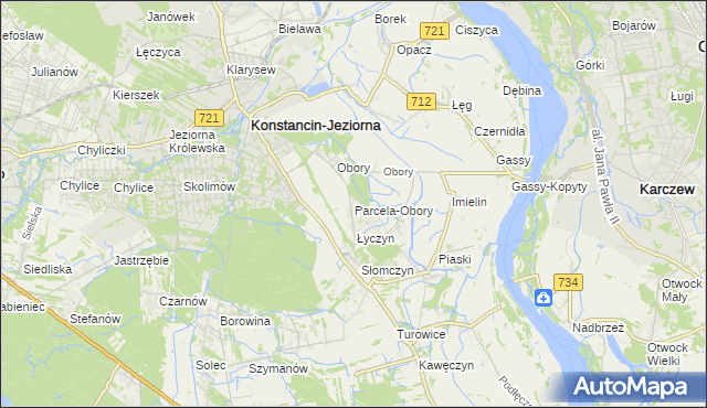 mapa Parcela-Obory, Parcela-Obory na mapie Targeo