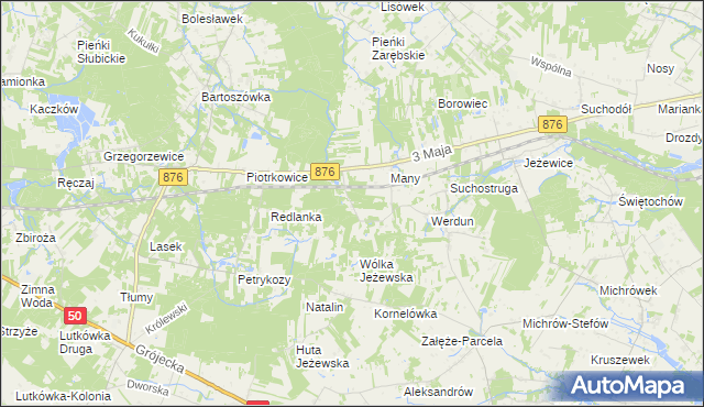 mapa Julianów gmina Tarczyn, Julianów gmina Tarczyn na mapie Targeo