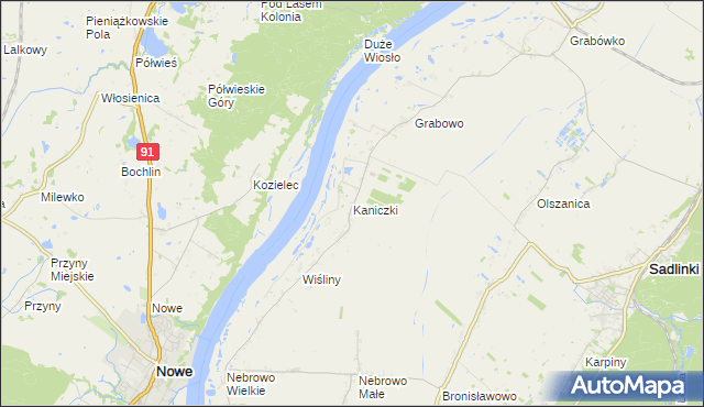 mapa Kaniczki, Kaniczki na mapie Targeo