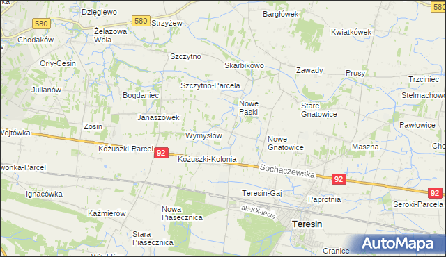 mapa Stare Paski, Stare Paski na mapie Targeo