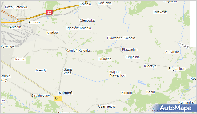 mapa Rudolfin, Rudolfin na mapie Targeo