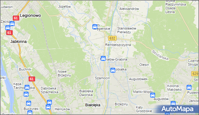 mapa Michałów-Grabina, Michałów-Grabina na mapie Targeo