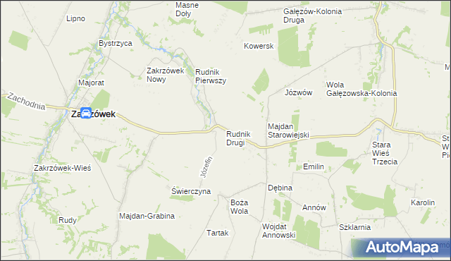 mapa Rudnik Drugi, Rudnik Drugi na mapie Targeo