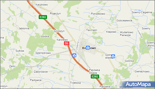 mapa Gołaszyn gmina Bojanowo, Gołaszyn gmina Bojanowo na mapie Targeo