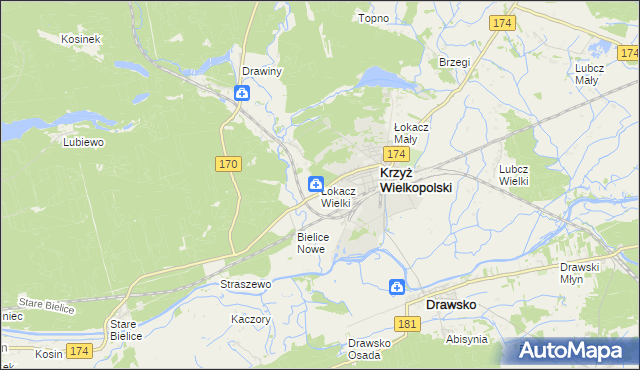 mapa Łokacz Wielki, Łokacz Wielki na mapie Targeo