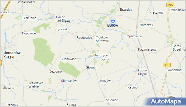 mapa Mańczyce, Mańczyce na mapie Targeo