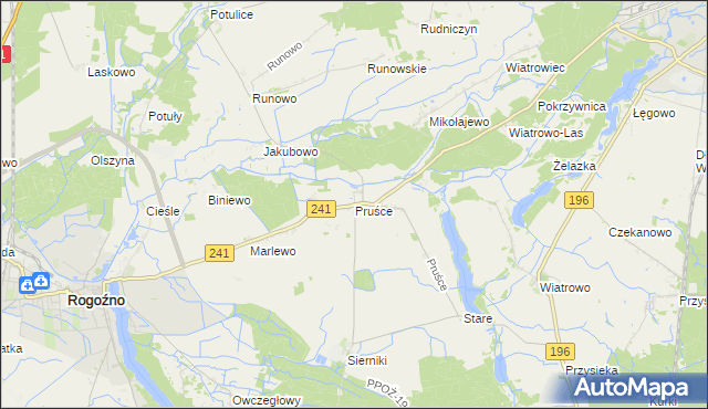 mapa Pruśce, Pruśce na mapie Targeo