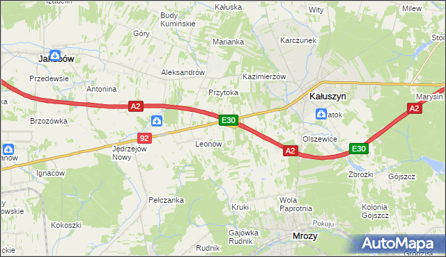 mapa Ryczołek, Ryczołek na mapie Targeo
