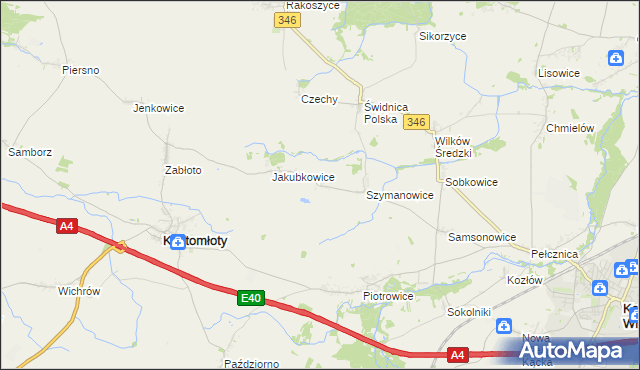 mapa Siemidrożyce, Siemidrożyce na mapie Targeo