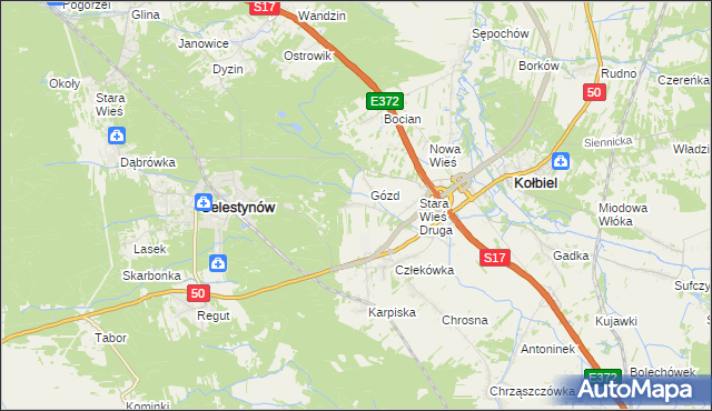 mapa Skorupy, Skorupy na mapie Targeo