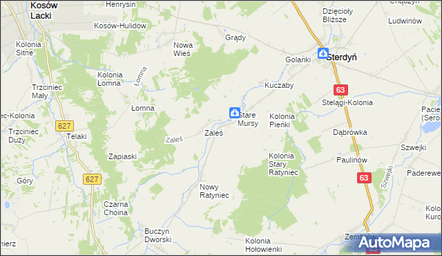 mapa Stary Ratyniec, Stary Ratyniec na mapie Targeo