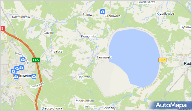 mapa Tarnówek gmina Polkowice, Tarnówek gmina Polkowice na mapie Targeo