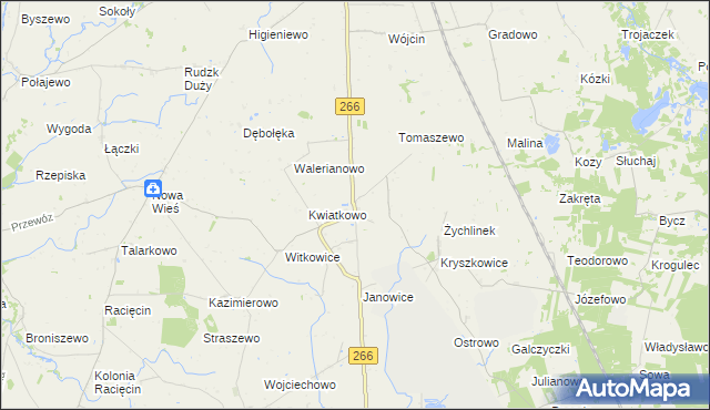 mapa Tomisławice gmina Wierzbinek, Tomisławice gmina Wierzbinek na mapie Targeo