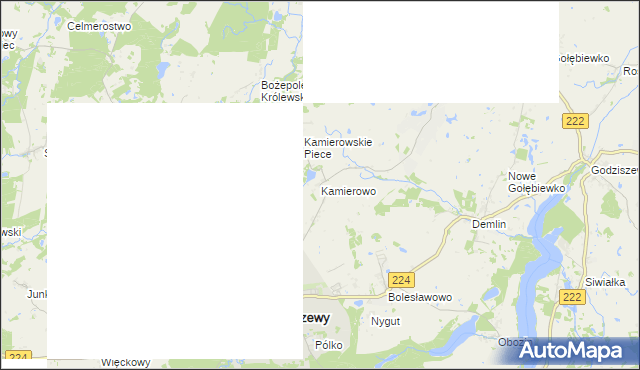 mapa Kamierowo, Kamierowo na mapie Targeo