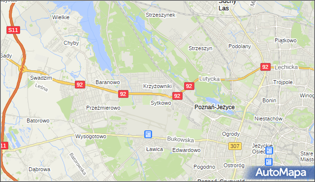 mapa Smochowice, Smochowice na mapie Targeo