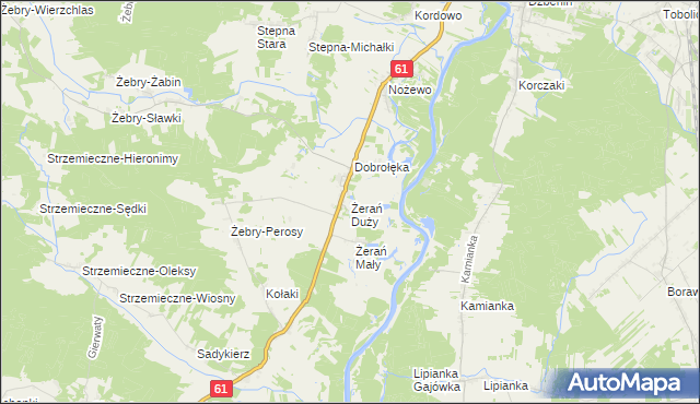 mapa Żerań Duży, Żerań Duży na mapie Targeo