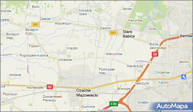 mapa Strzykuły, Strzykuły na mapie Targeo