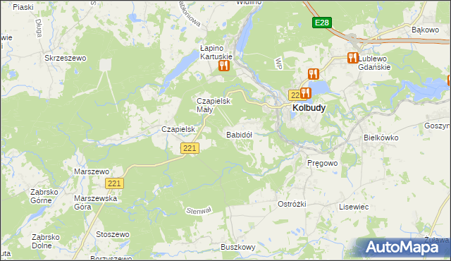 mapa Babidół, Babidół na mapie Targeo