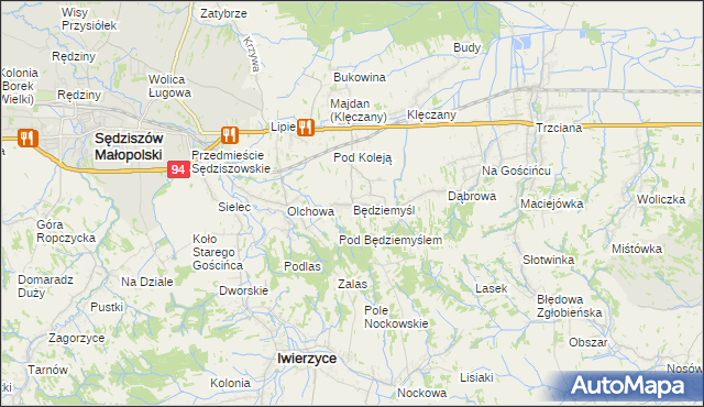 mapa Będziemyśl, Będziemyśl na mapie Targeo