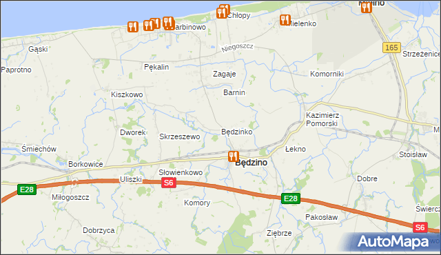 mapa Będzinko, Będzinko na mapie Targeo