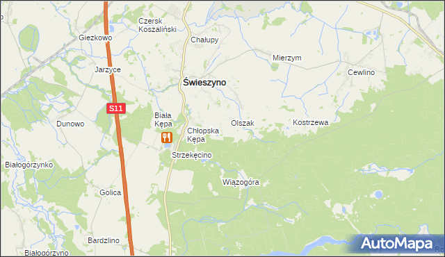 mapa Brzeźniki, Brzeźniki na mapie Targeo