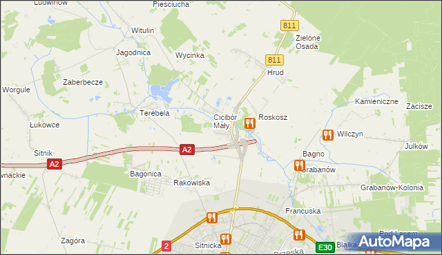 mapa Cicibór Duży, Cicibór Duży na mapie Targeo