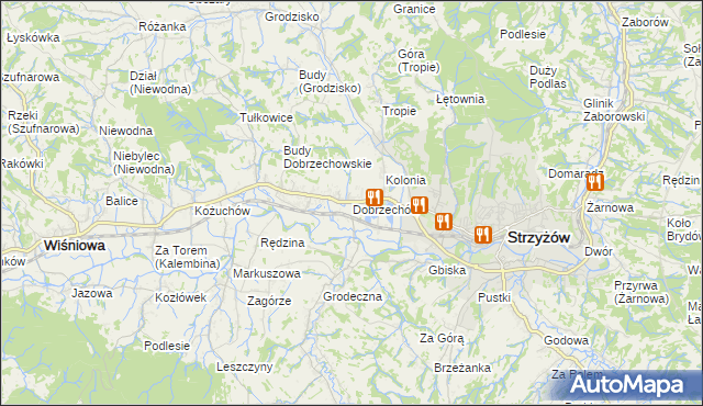 mapa Dobrzechów, Dobrzechów na mapie Targeo