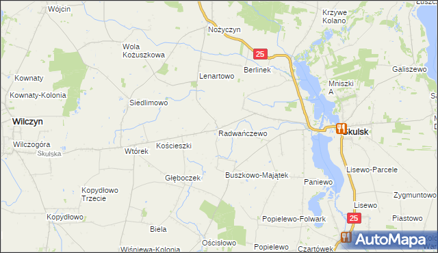 mapa Dzierżysław gmina Skulsk, Dzierżysław gmina Skulsk na mapie Targeo
