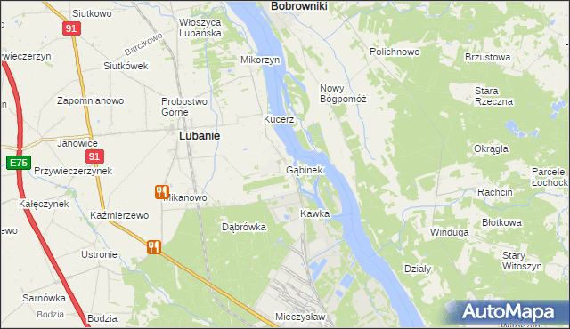 mapa Gąbinek, Gąbinek na mapie Targeo