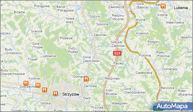 mapa Glinik Charzewski, Glinik Charzewski na mapie Targeo