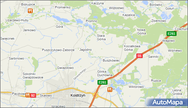 mapa Glinka Szlachecka, Glinka Szlachecka na mapie Targeo