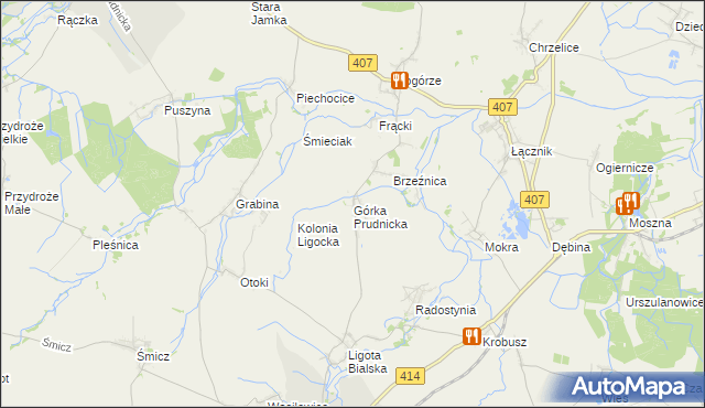 mapa Górka Prudnicka, Górka Prudnicka na mapie Targeo