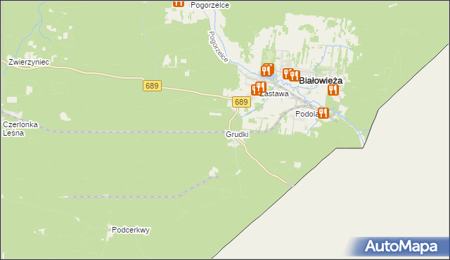 mapa Grudki, Grudki na mapie Targeo