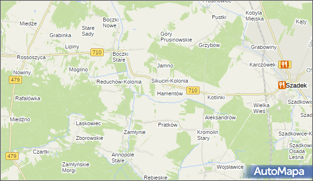 mapa Hamentów, Hamentów na mapie Targeo