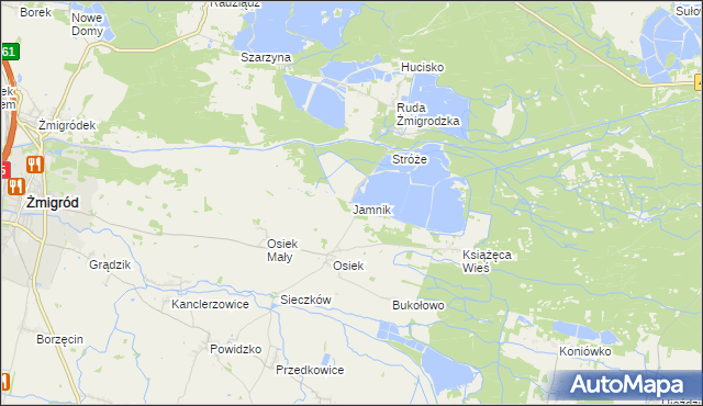 mapa Jamnik, Jamnik na mapie Targeo