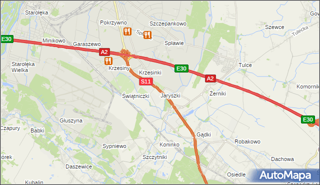 mapa Jaryszki, Jaryszki na mapie Targeo