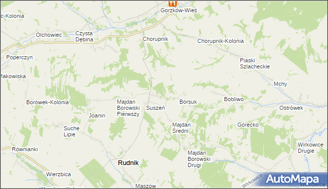 mapa Józefów gmina Gorzków, Józefów gmina Gorzków na mapie Targeo