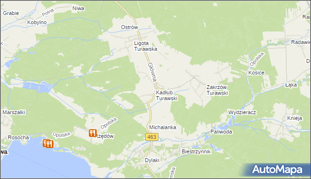 mapa Kadłub Turawski, Kadłub Turawski na mapie Targeo