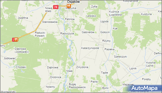 mapa Katarzynopole, Katarzynopole na mapie Targeo