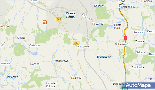 mapa Kluczowa, Kluczowa na mapie Targeo