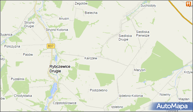 mapa Ksawerówka, Ksawerówka na mapie Targeo