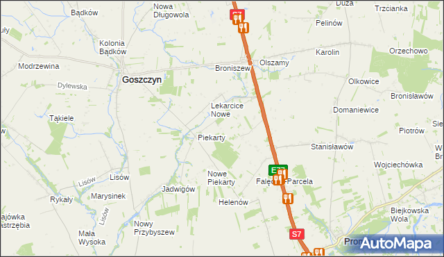 mapa Lekarcice, Lekarcice na mapie Targeo