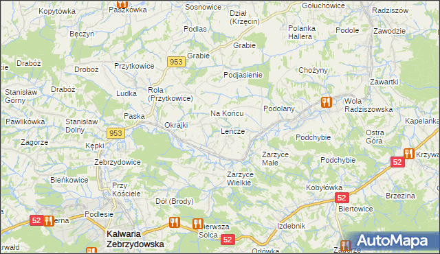 mapa Leńcze, Leńcze na mapie Targeo