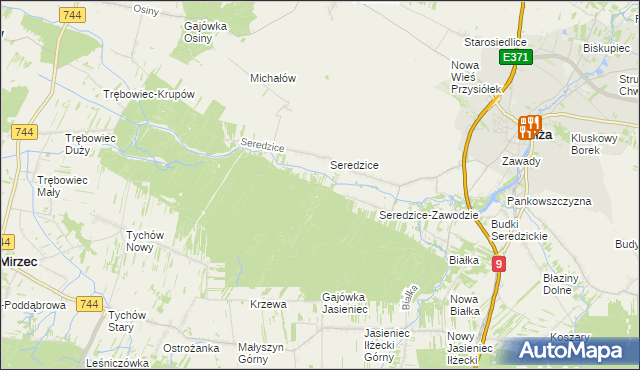 mapa Leśniczówka Seredzice, Leśniczówka Seredzice na mapie Targeo