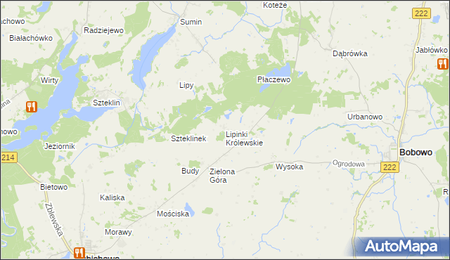 mapa Lipinki Królewskie, Lipinki Królewskie na mapie Targeo