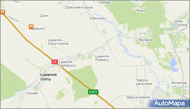 mapa Łopiennik Podleśny, Łopiennik Podleśny na mapie Targeo