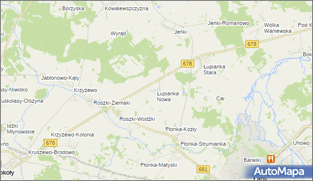 mapa Łupianka Nowa, Łupianka Nowa na mapie Targeo