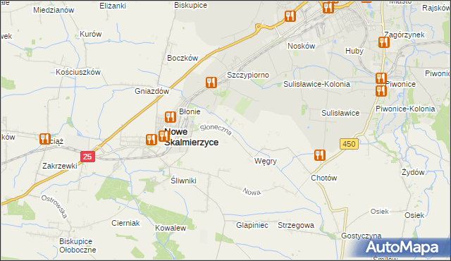 mapa Mączniki gmina Nowe Skalmierzyce, Mączniki gmina Nowe Skalmierzyce na mapie Targeo