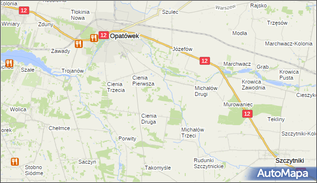 mapa Michałów Czwarty, Michałów Czwarty na mapie Targeo